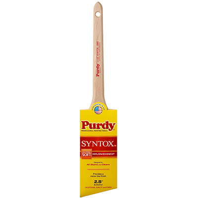 Purdy Syntox angular paint brush in packaging