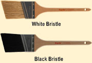 Painting tips: White Bristle versus Black Bristle paint brushes